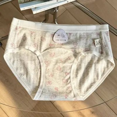 Antibacterial 18 cm Extended Crotch Cotton Girls' Briefs - 8