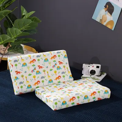 Natural latex pillow pure cotton core child and adult sizes - 12