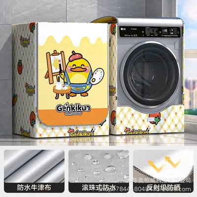 Davul çamaşır makinesi kapağı su geçirmez güneş koruma tozluk Haier Küçük Kuğu Panasonic Xiaomi Midea tam otomatik çamaşır makinesi