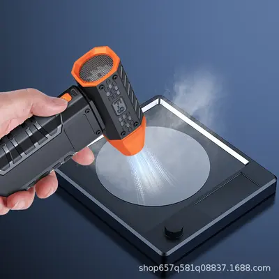Powerful Brushless Handheld Mini Fan, USB Rechargeable, Digital Display - 5