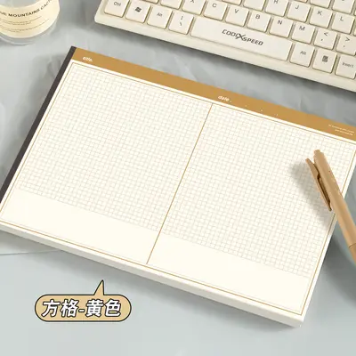 B5 Landscape Korean Double-Column Notebook, Maillard Paper - 9