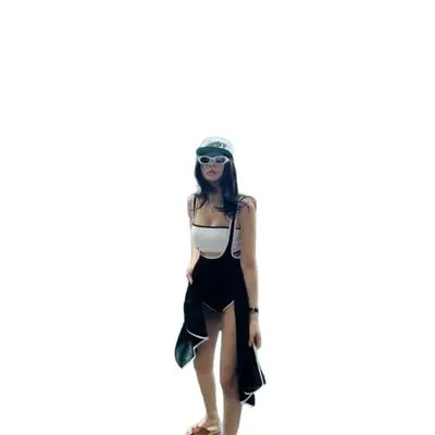 2025 Style Triangle Split Swimsuit for Women, Tummy Control, Beach and Hot Spring