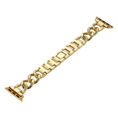 Strap for Huawei and Apple iWatch, Single Row Denim Chain Metal Alloy, Women - 9