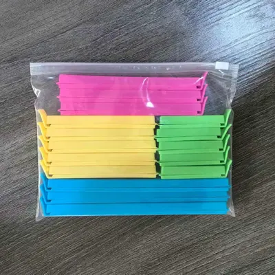 Şeker Renkli Gıda Klipsi Sızdırmaz 12'li Paket - 9