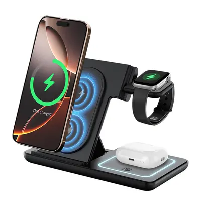 3-in-1 Foldable Wireless Charger for iPhone and Watch, 15W - 7