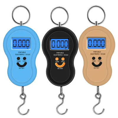 Taşınabilir Elektronik Terazi 50kg Ev Tipi Mini Taşınabilir Elektronik Tartı Gıda Yayları Bagaj Tartı Gram Tartı