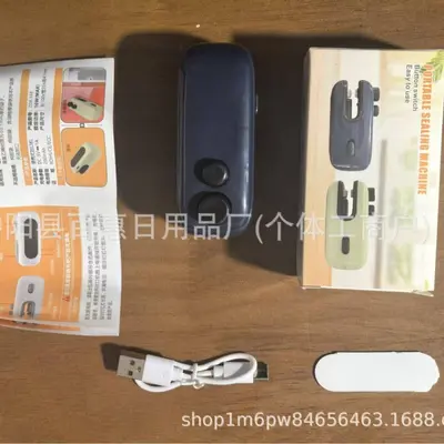 Mini portable heat sealer, rechargeable, 2-in-1 cutting and sealing - 10