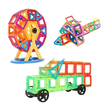 Large Strong Magnetic Tiles Building Block Set for Desktop, Children's Educational Toy - 6