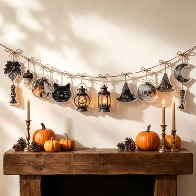 Halloween-Hängegirlanden-Acryl-Banner - 10
