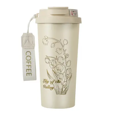 Lily pattern stainless steel insulated tumbler 316, gift box - 9
