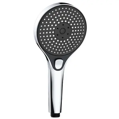 Three-Mode Pressure Boost Shower Head with Large Panel and Silicone Nozzles