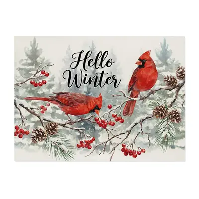Weihnachts-Tischset mit Elch-Motiv, wasser- und ölabweisend - 10