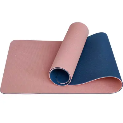 6mm Double-Layer TPE Yoga Mat, Two-Color Fitness Exercise Mat - 4