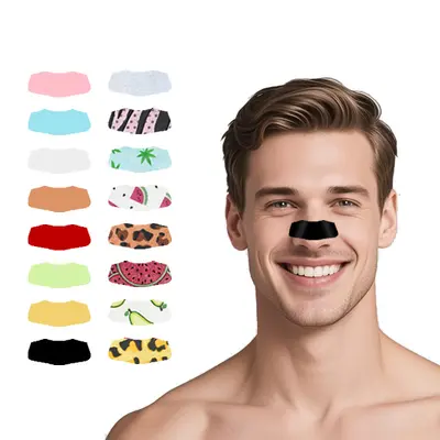 Bamboo Charcoal Blackhead Removal Nose Strips, Deep Cleansing, Unisex - 12