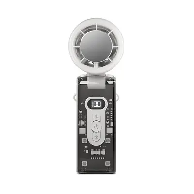 Neck-Hanging Mini Handheld Fan, USB Rechargeable, Foldable, Semiconductor Cooling - 7