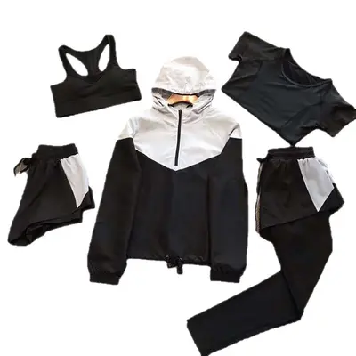 Yoga spor takımı, beş parçalı, hızlı kuruyan