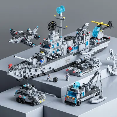 LEGO-kompatible Bausteine, Liaoning Flugzeugträger Militärmodell - 2