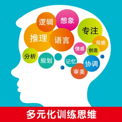正版儿童专注力训练1600题2-5-6岁幼儿园宝宝早教启蒙思维训练