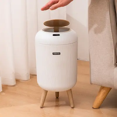 Intelligenter Sensor-Mülleimer mit Deckel, hohes Design