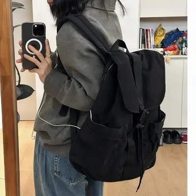 Naylon Açık Hava Sırt Çantası Unisex Büyük Hacim Öğrenci - 2