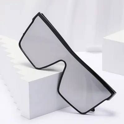 Oversized Punk Style Sunglasses, Unisex, UV Protection - 8