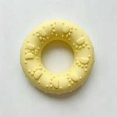 TPR Donut Chew Toy for Dogs, Teething and Dental Cleaning - 10