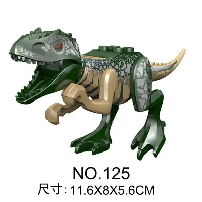 Jurassic Dinosaur Building Block Set, Small Particle Educational Toy with Ankylosaurus - 4