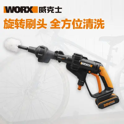 短杆威克士WORX无线锂电高压水泵清洗机洗车配件附件可乐瓶连器