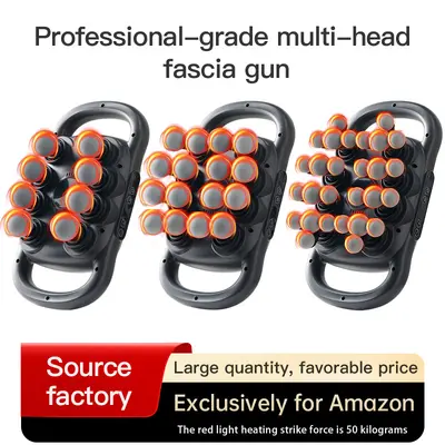 16-Head Fascia Gun for Waist and Back, Multi-Head Massager - 5