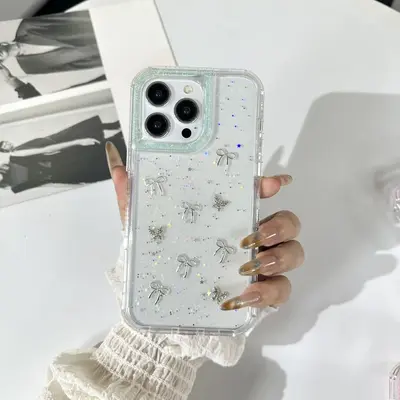 Phone case for ZTE BLADE A35, sweet style, glitter finish