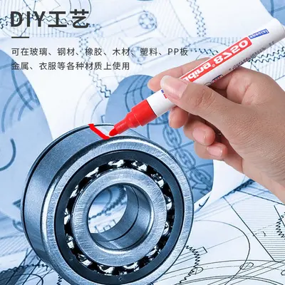 Edding 8750 Endüstriyel Permanent Marker, Alkole ve Yüksek Sıcaklığa Dayanıklı