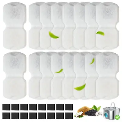 Pet Water Fountain Filter with Activated Carbon Filter Cotton for Cats and Dogs