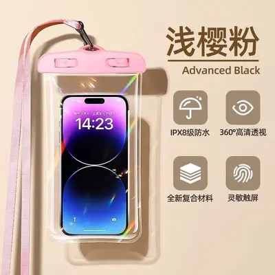 Mobile phone waterproof bag IPX8 level with touchscreen for swimming - 11