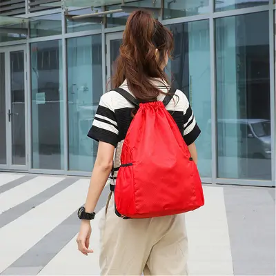 Drawstring Backpack, Large Capacity, for Sports and Travel - 5