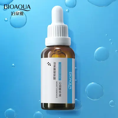 Poquanya Hyaluronik Asit Nemlendirici İkili Maya Parlatıcı Serum, Cilt Nemlendirme ve Yüz Cilt Bakım Serumu