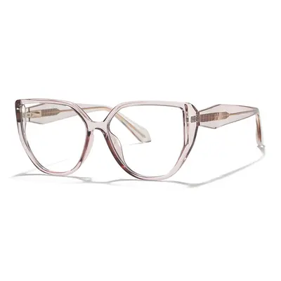TR90 Blue Light Blocking Glasses, Cat-Eye Frame, Prescription Lens Compatible