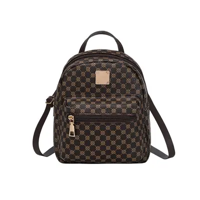 Women's backpack, floral pattern, Korean style, classic fashion