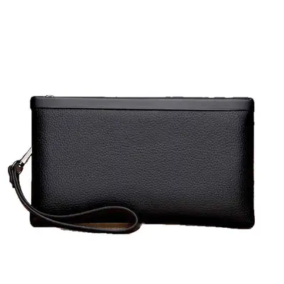 Men's Soft Leather Clutch Bag, Large Capacity, Business Style - 6