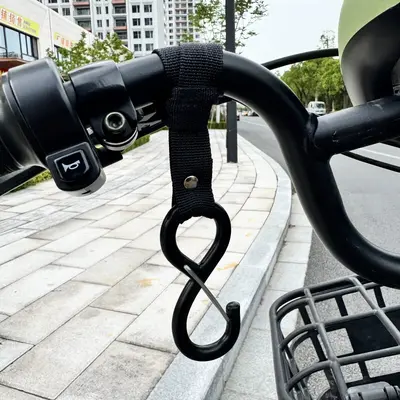 Solid Steel Front Hook for Electric Scooters and Bicycles, Universal, for Helmets and Bags - 10
