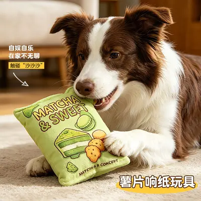 Crinkle Chip Pet Toy for Dogs and Cats, Chew and Teeth Cleaning - 5