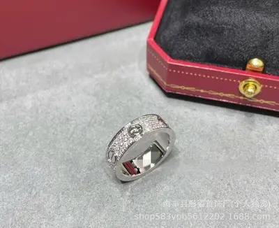 驴家万花筒满天星双T戒指高版镀18k金轻奢风coco蛇骨钉子情侣对戒 - 8