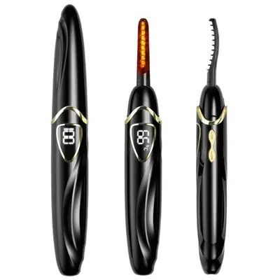 Powder Gold Rechargeable Electric Heated Eyelash Curler, Eyelash Crimper S600 Eyelash Curling Tool TYPE C Rechargeable Precise Temperature Control - 7