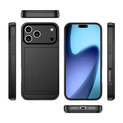 iPhone 17 Pro Max Kart Yuvalı Kayar Kapaklı Telefon Kılıfı