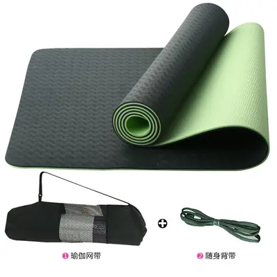 Yeni Başlayanlar İçin Kalın, Geniş ve Uzun Kaymaz Yoga Matı - 5