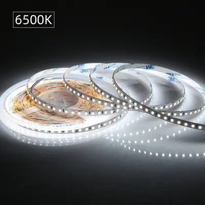 LED-Streifenlicht selbstklebend 24V hohe Helligkeit Niedrigvoltage Umgebung Vollspektrum 120 LEDs 8mm 2835 linearer Lichtstreifen Großhandel - 9