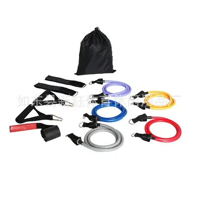 Brustexpander-Set mit Widerstandsband, Yogagurt und Türtrainer - 5