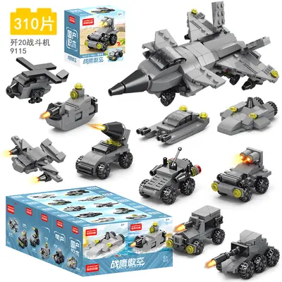 Küçük parçalı itfaiye aracı yapı blokları, Lego uyumlu, çocuklar için eğitici - 10