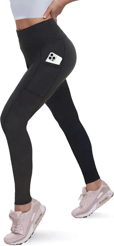Polar Astarlı Kalın Yüksek Belli Kadın Sıcak Tayt, Cepli Fitness Pantolon - 10