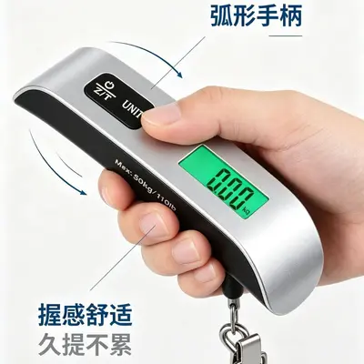 Express Luggage Hook Scale 50kg Portable Handheld Electronic Scale Household Travel Electronic Scale Mini Handheld Weighing Scale