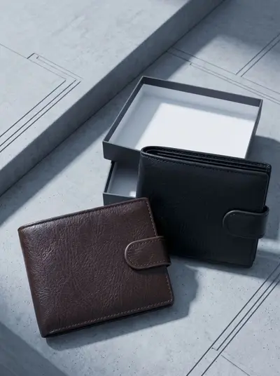 Men's Short PU Leather Wallet, Multi-Card Slots, Coin Pocket - 4
